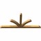 Ekena Millwork Richland Rough Sawn Timber Gable Bracket, Western Red Cedar, 84"W x 38"H x 4"D x 4"F, 11/12 Pitch GBW084X38X0404RIC00RWR - alternate 3